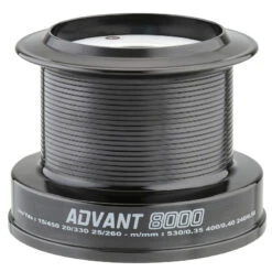 BOBINE POUR MOULINET PÊCHE EN SURFCASTING ADVANT POWER 8000 BLACK