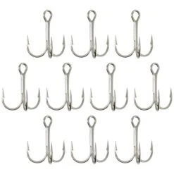 HAMEÇON TRIPLE PÊCHE HOOK TRIPLE NICKEL 9 HAMEÇON TRIPLE PÊCHE HOOK TRIPLE NICKEL -Pêche Boutique hamecon triple peche hook triple nickel 1
