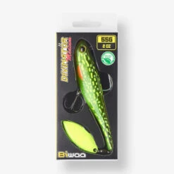 LEURRE SOUPLE BROCHET DIVINATOR 55 GR COLORIS EXCLUSIF FIRE PIKE CAPERLAN -Pêche Boutique leurre souple brochet divinator 55 gr coloris exclusif fire pike caperlan 2