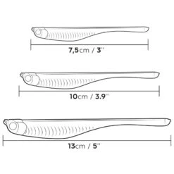 LEURRE SOUPLE FINESS AVEC ATTRACTANT WXM YUBARI FINSS 130 BLANC -Pêche Boutique leurre souple finess avec attractant wxm yubari finss 130 blanc 5
