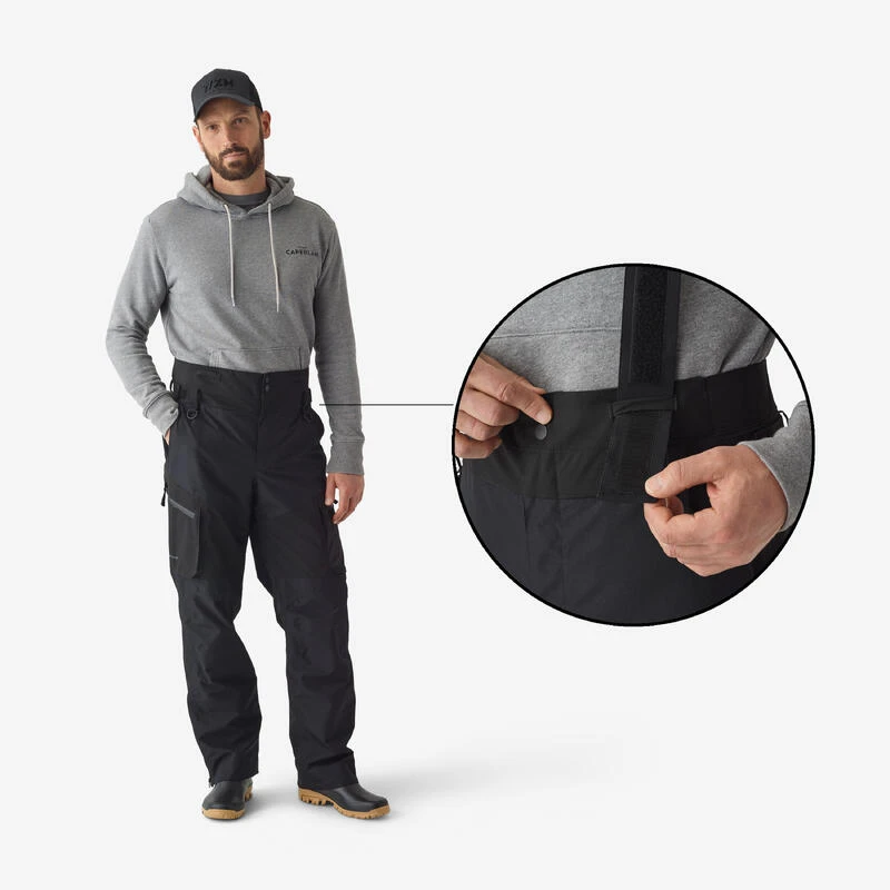 Pantalon De Pêche Imperméable Homme - FT 500 WPF Noir 5 Pantalon De Pêche Imperméable Homme - FT 500 WPF Noir - Image 3