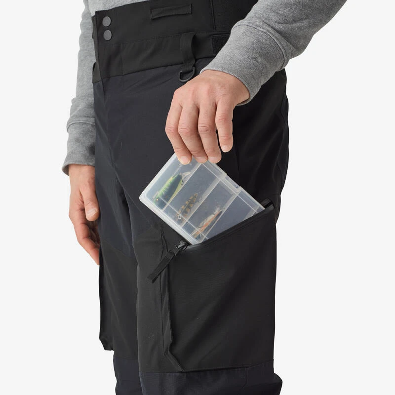 Pantalon De Pêche Imperméable Homme - FT 500 WPF Noir 7 Pantalon De Pêche Imperméable Homme - FT 500 WPF Noir - Image 5