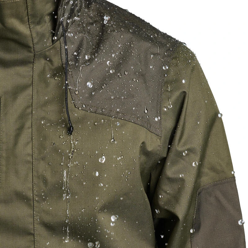 VESTE CHASSE Imperméable VERTE 500 7 VESTE CHASSE Imperméable VERTE 500 – Image 5